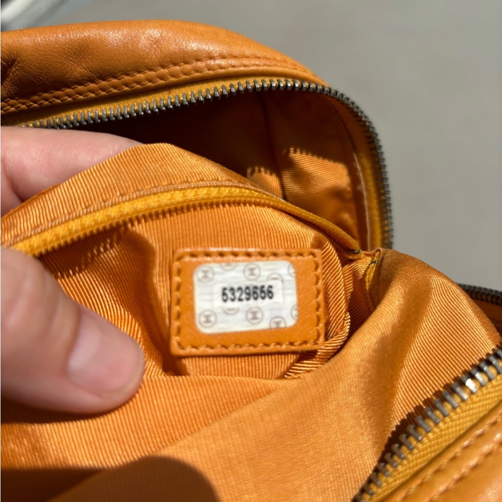 CHANEL Orange Lambskin backpack - Picture 17 of 17
